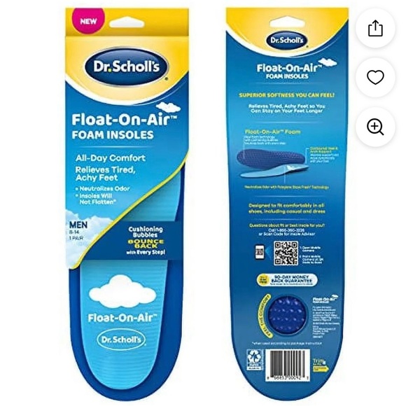 Dr. Scholl's Blue Foam Insoles - Picture 1 of 6